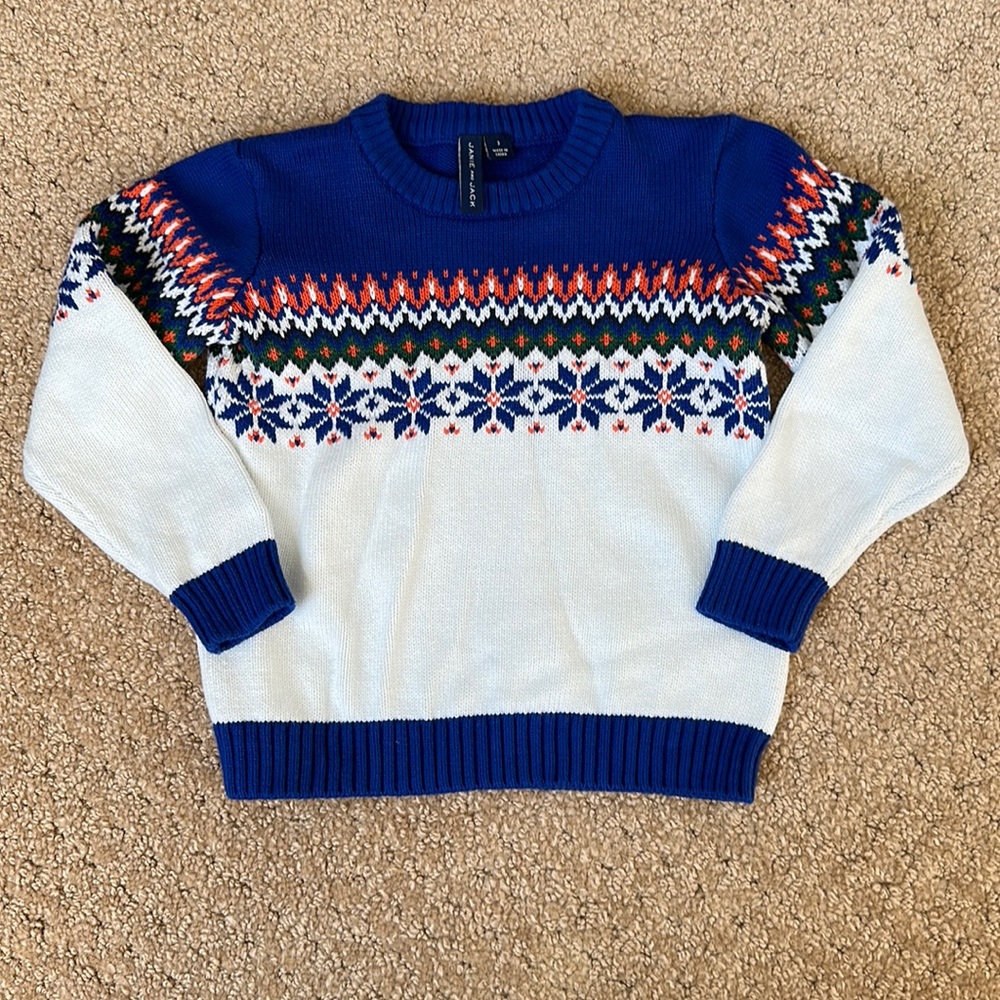 Janie and Jack Boys Fair Isle Sweater